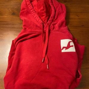 Hollister Red and White hoodie